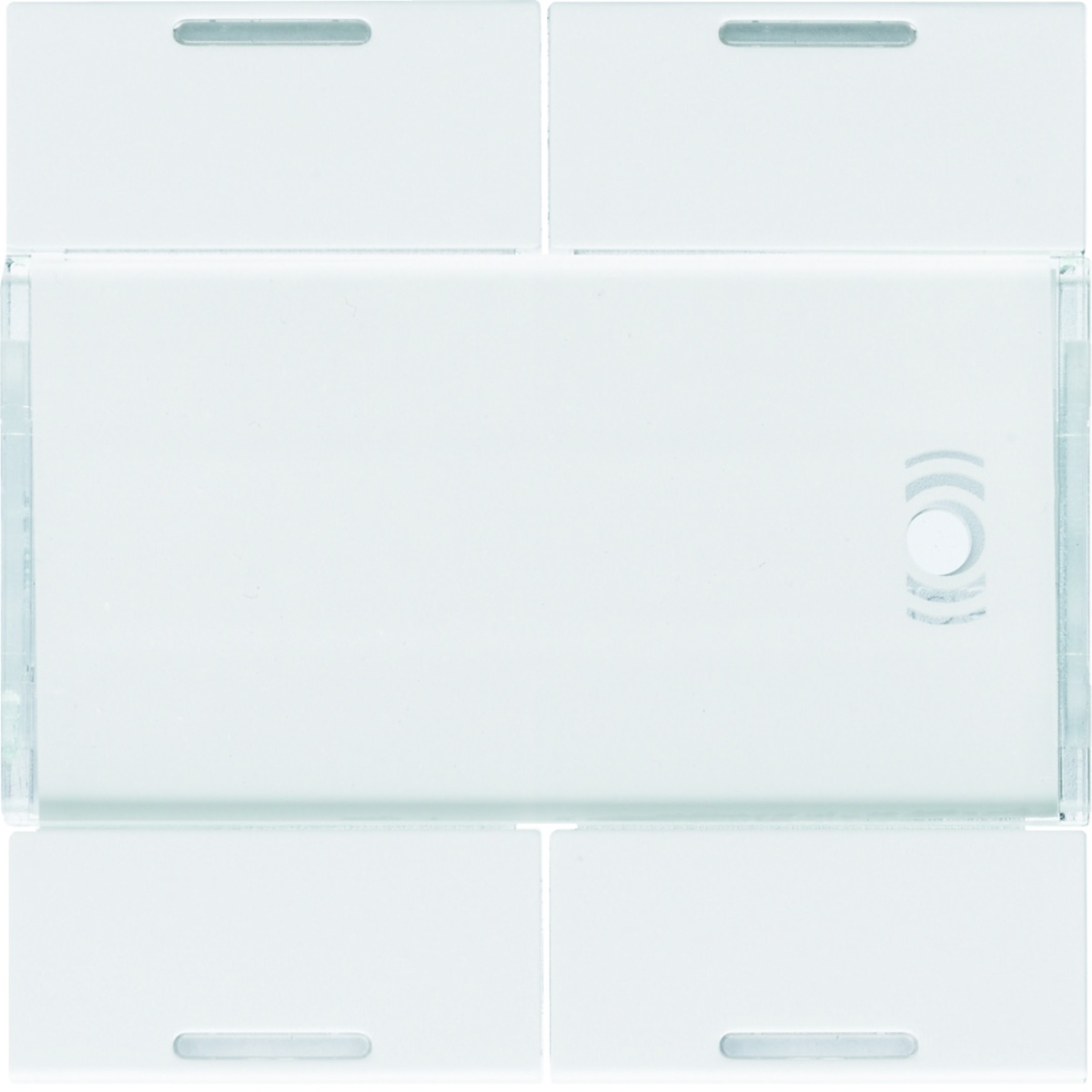 Tecla x4 gallery KNX com LED, branco