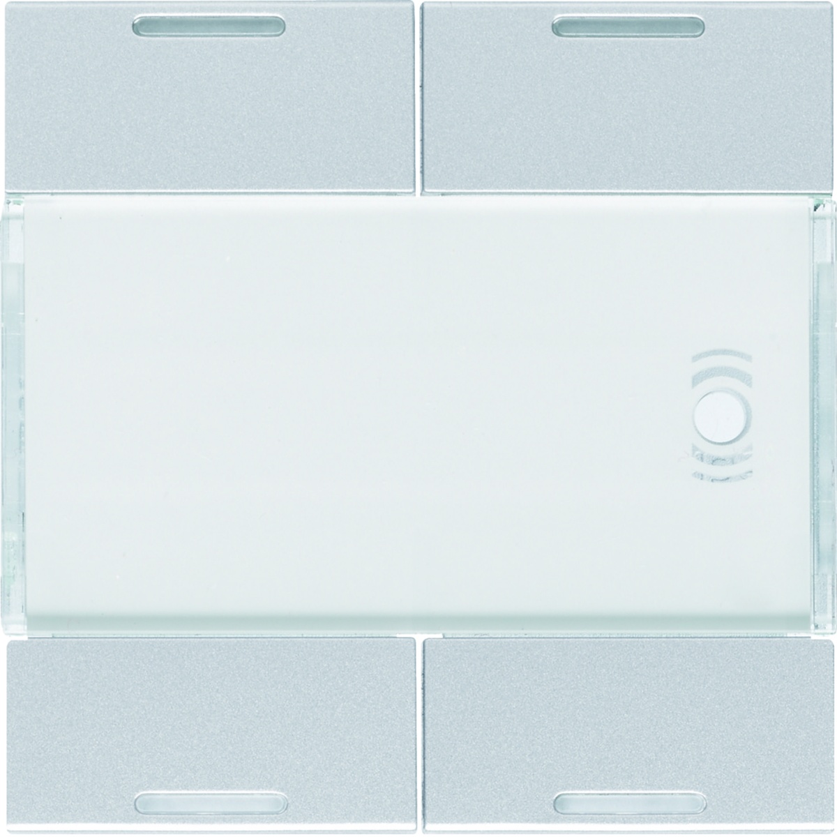 Tecla x4 gallery KNX com LED, alumínio