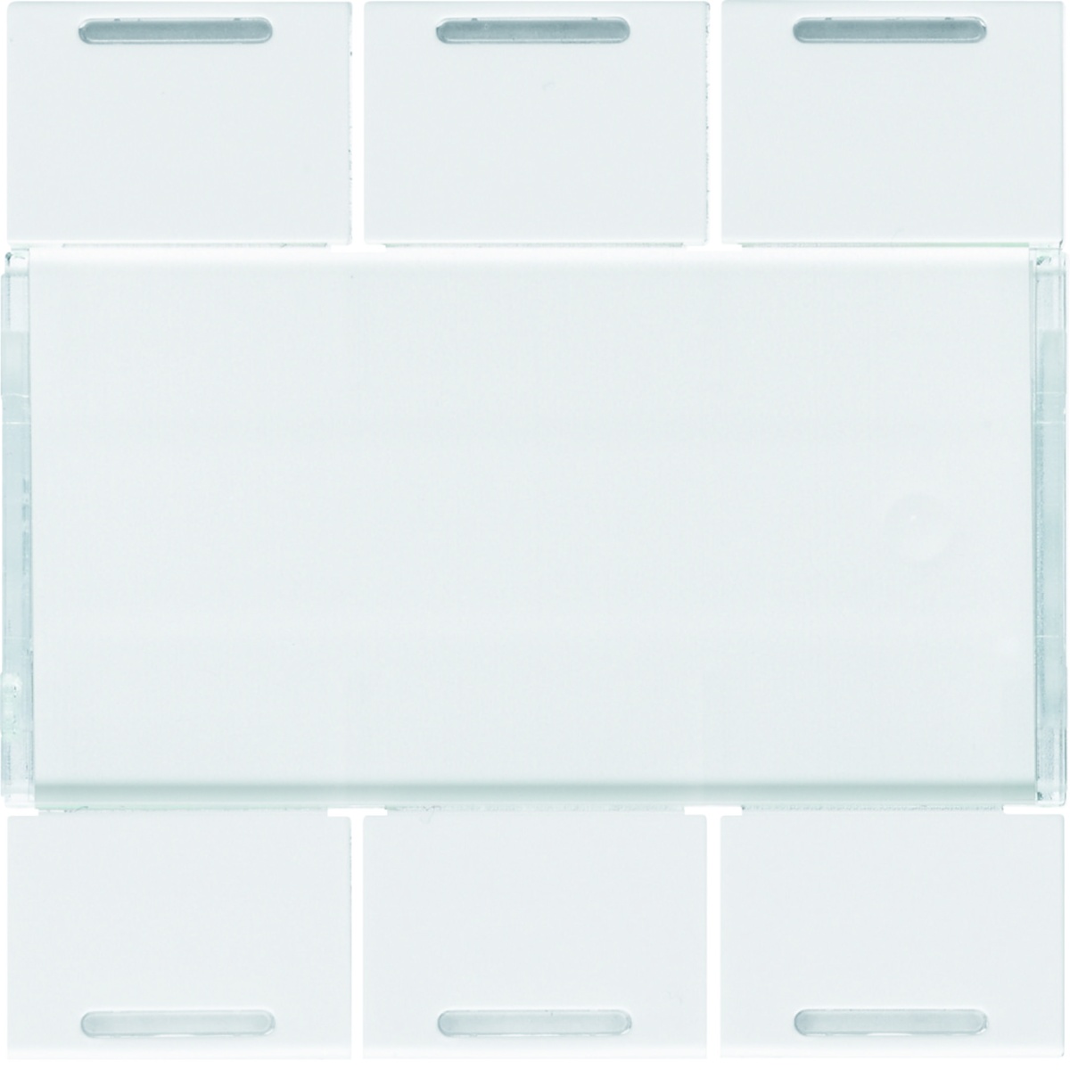 Tecla x6 gallery KNX com LED, branco