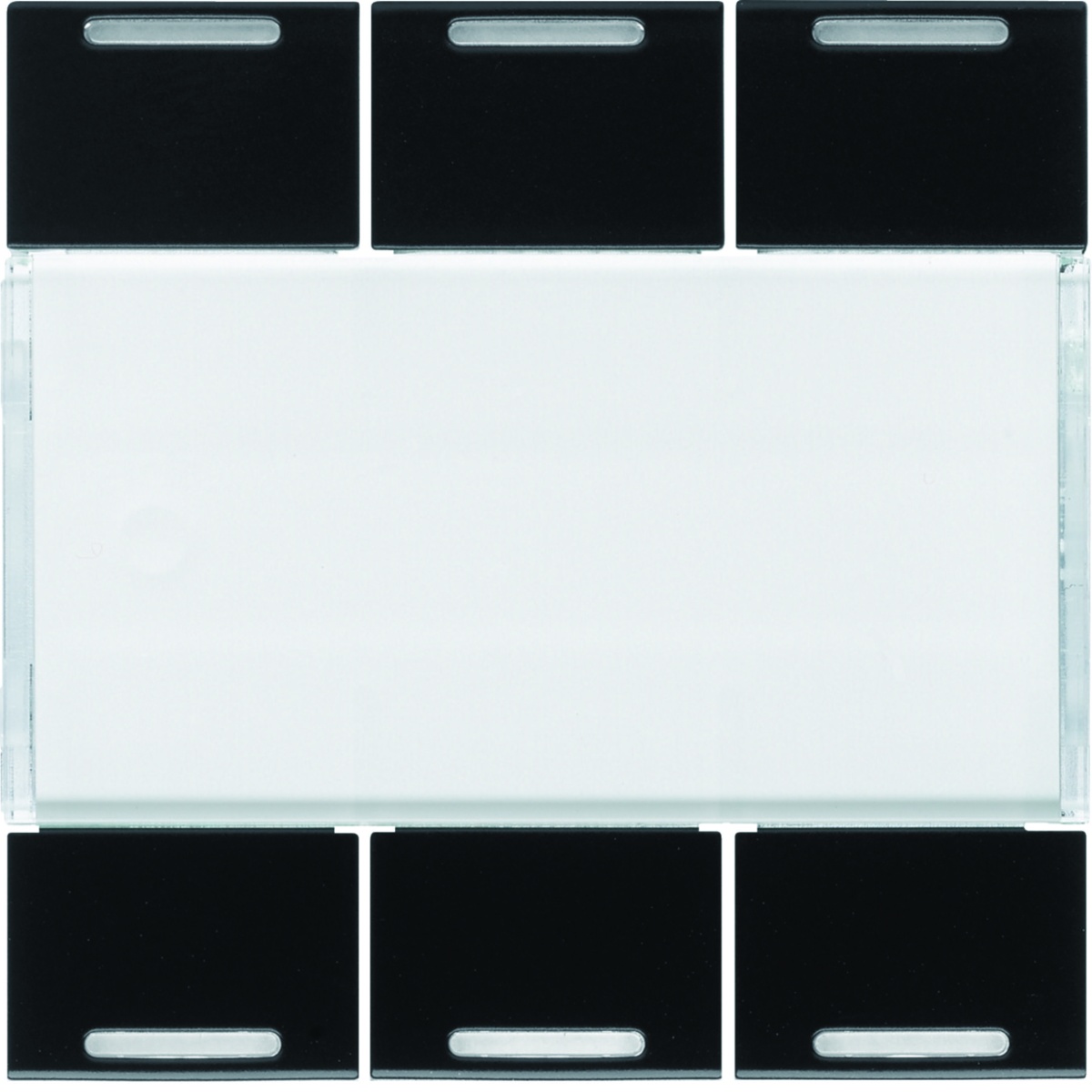 Tecla x6 gallery KNX com LED, preto