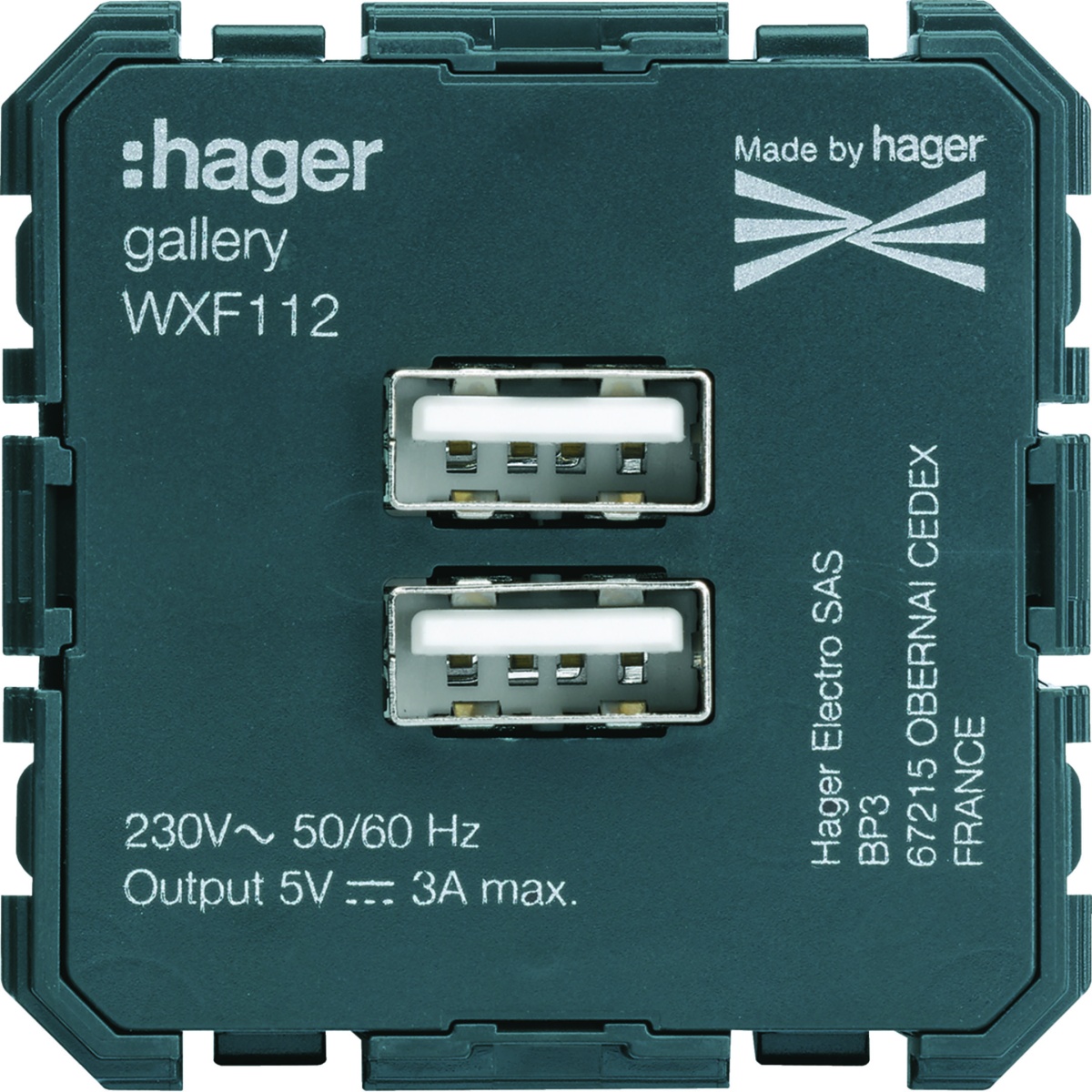 gallery 2M Tomada USB carreg. 3A