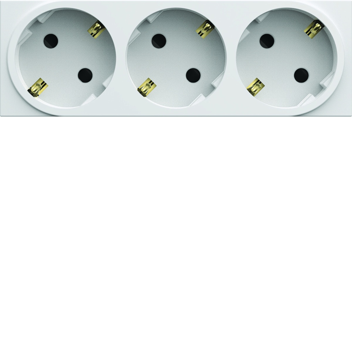 gallery Tom. múltip. Schuko x3, branco