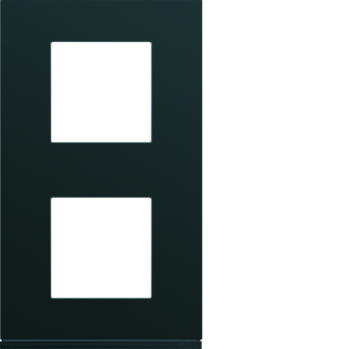 gallery 2x2M Quadro x2 vert. 71mm, preto