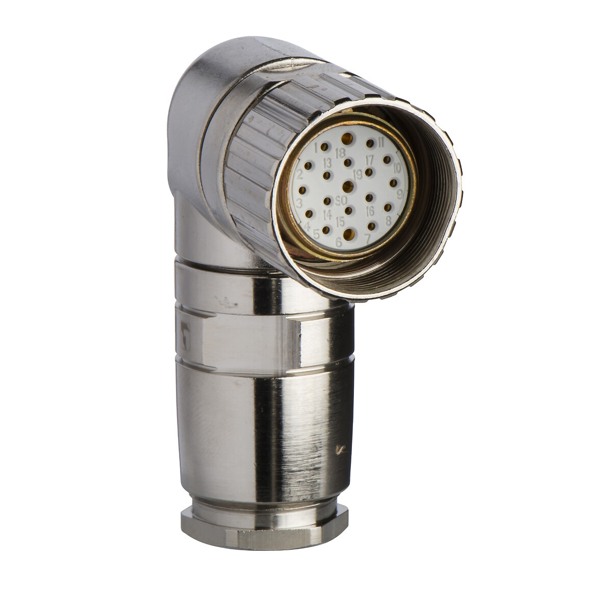 M23 ANGLE CONNECTOR 19 PINS - XZCC23FCM190S