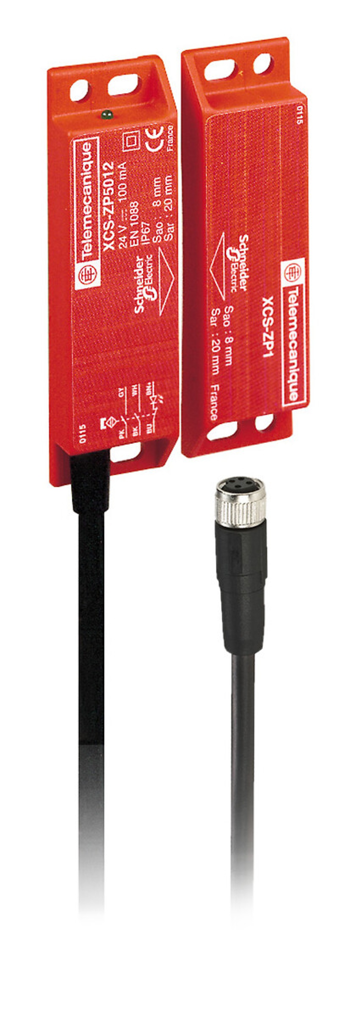 WIDE MAGNETIC SAFETY SWITCH 2 NC 1LED PI