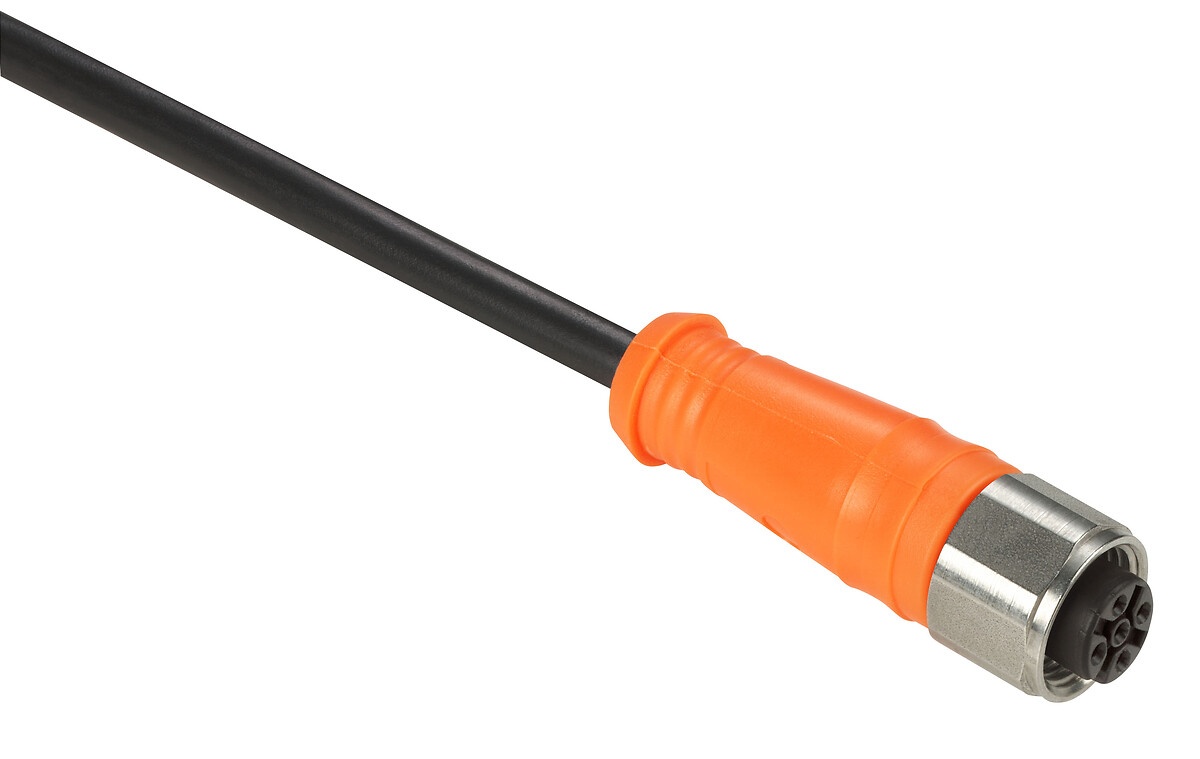 PRE WIRED CONNECTOR M12 FEMALE STRAIGHT - XZCPA1141L5