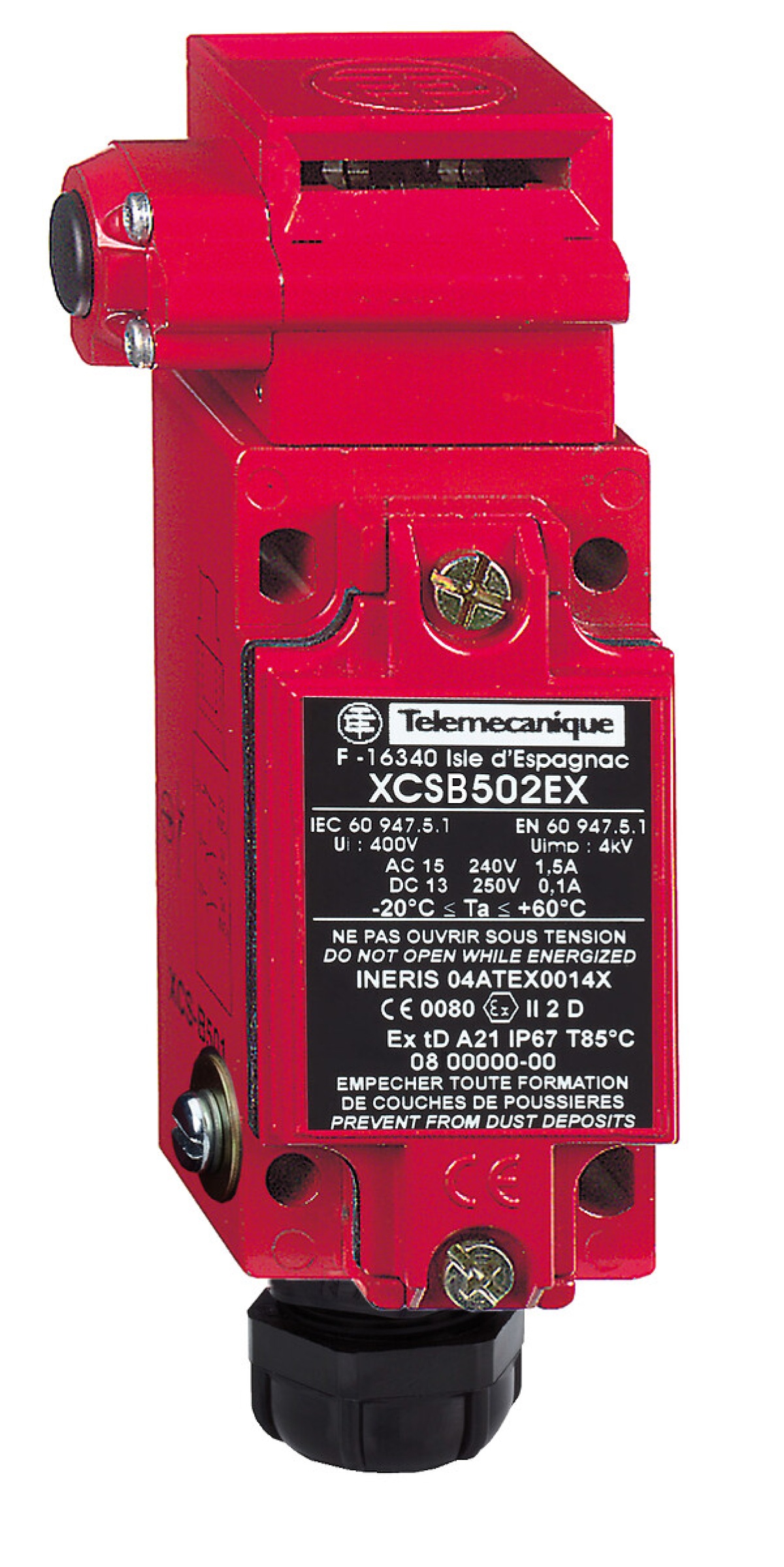 MET.LIMIT.SWITCH MANU LOC EX D - XCSB702EX
