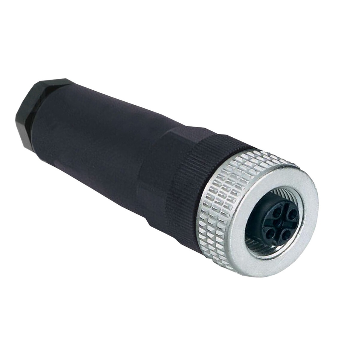 PRE WIRED CONNECTOR PVC FEMALE M12 4PINS - XZCPV1141L20