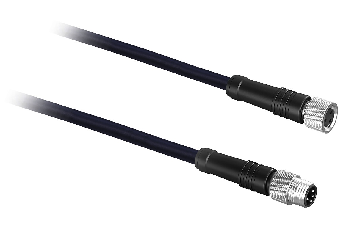 JUMPER CABLE PVC 4W M12 F STR M12 M STR - XZCRVB5211L10