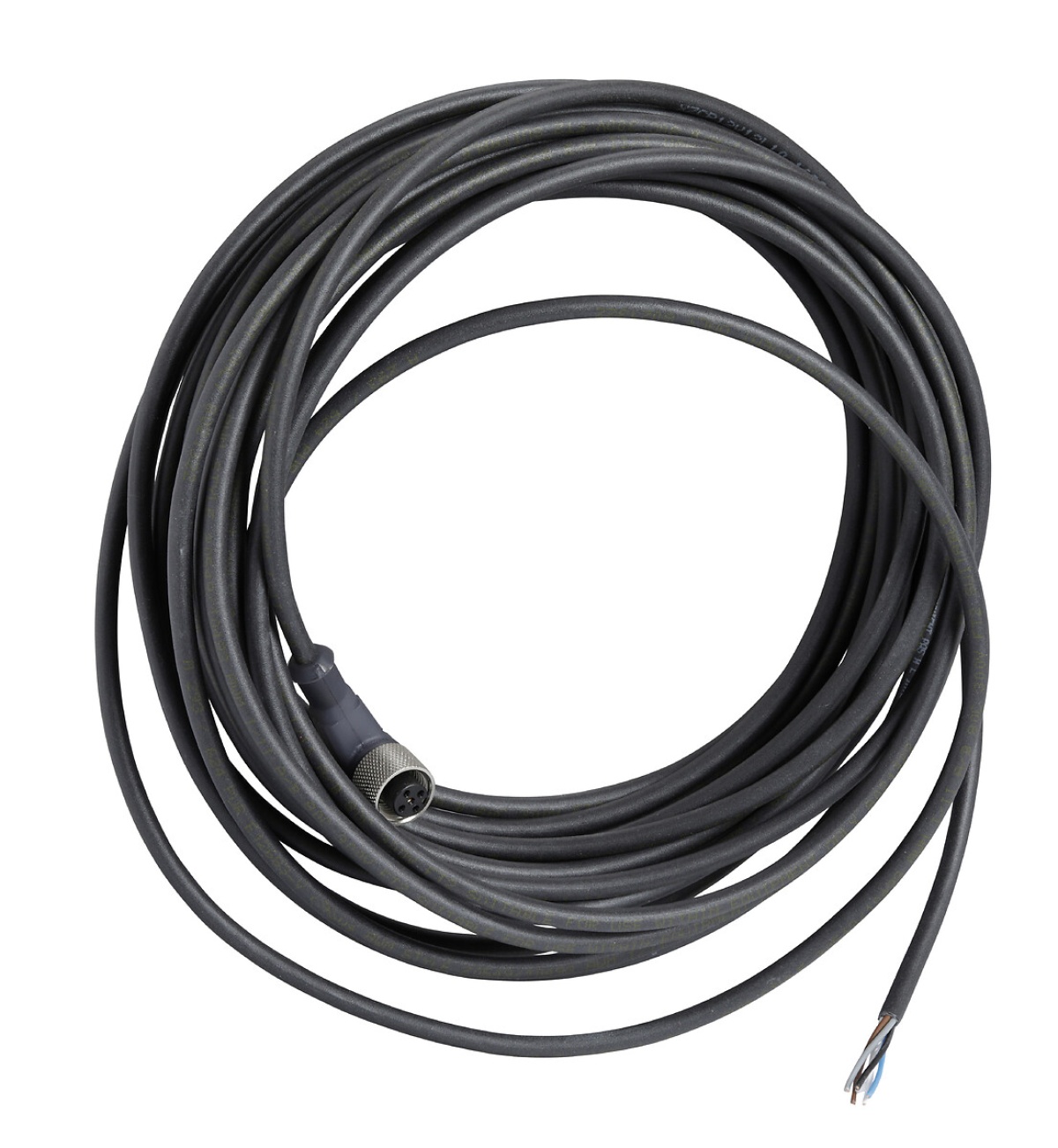 PRE WIRED CONNECTOR PUR 5W M12 FEMALE - XZCP12V12L10