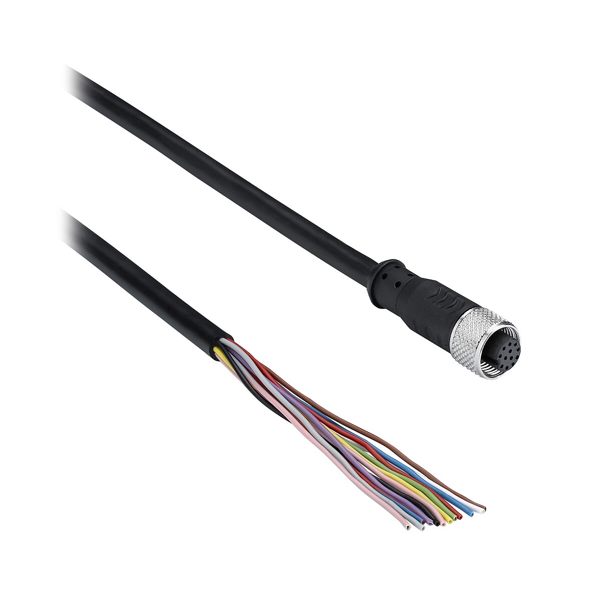 M12 12-PIN STRAIGHT FEMALE CONNECTOR 10M - XZCP57V12L10