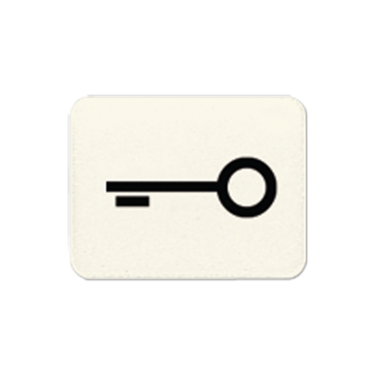 Símbolo teclas puerta. Blanco marfil