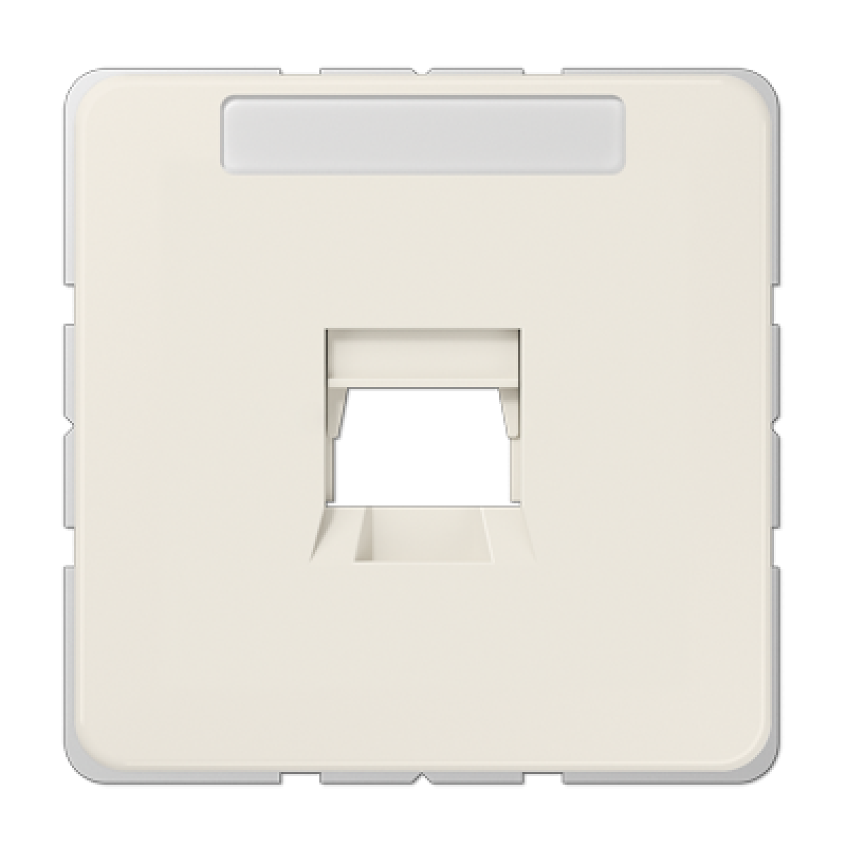 Placa Modular Jack 1 toma CD blanco