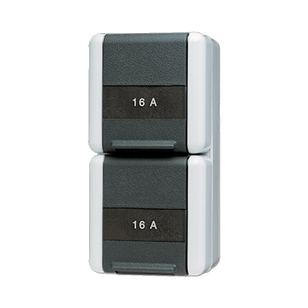 Enchufe doble vertical cinscr. WG 800