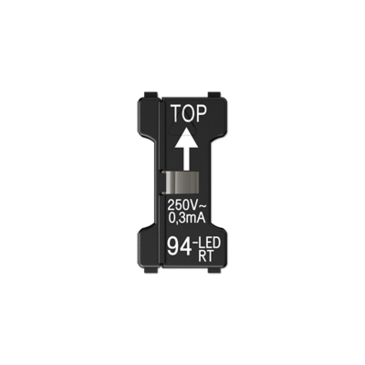 LED 110-250 V, 0.3 mA, rojo