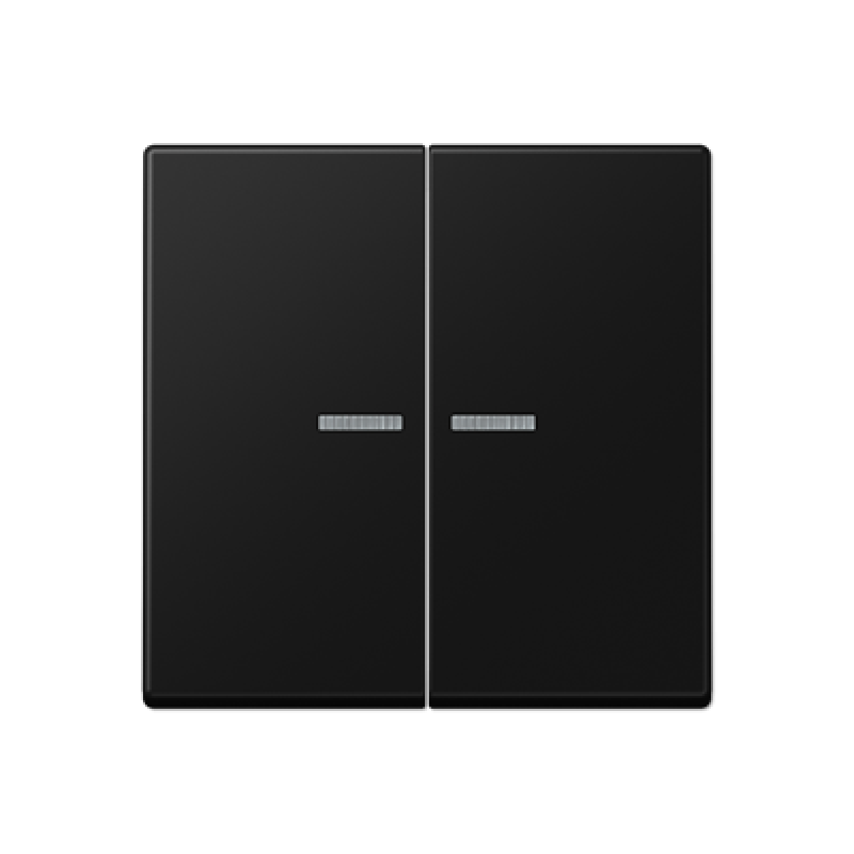 Tecla doble con visor JH A negro mate