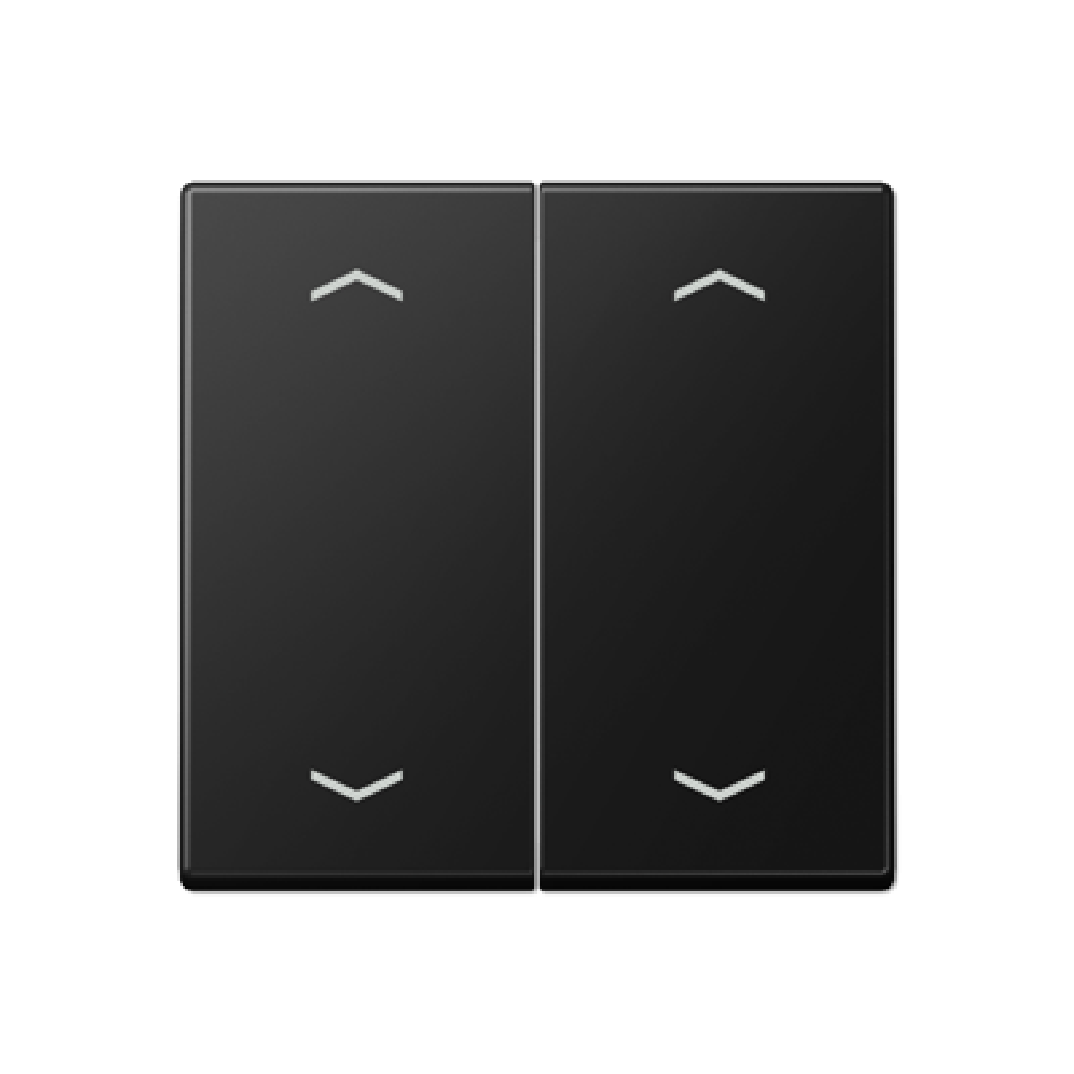 Tecla doble pulsador pers. A negro mate