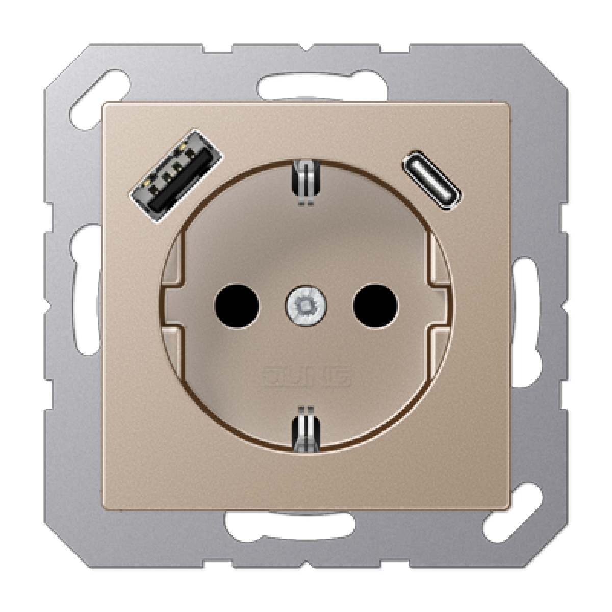 Enchufe SCHUKO c USB-AC. A cava
