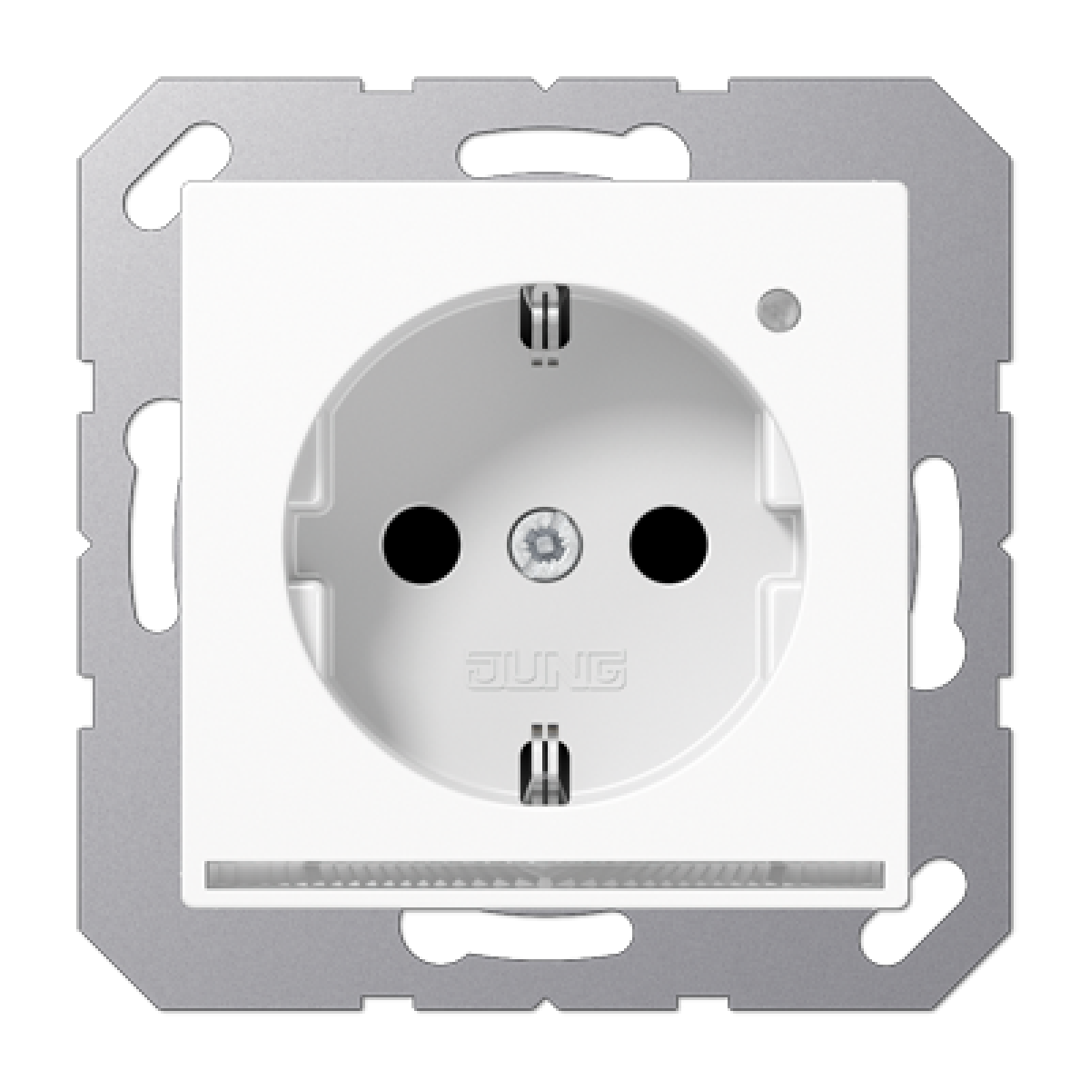 Enchufe SCHUKO con luz LED. A bl. alpi