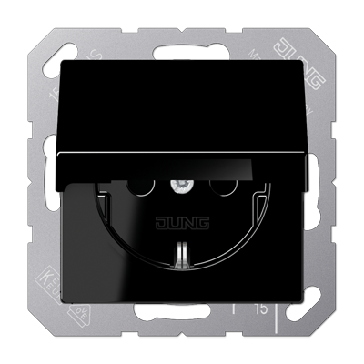 Enchufe t. abat. prot. contacto A negro