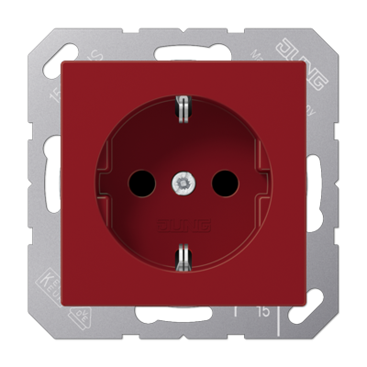 Enchufe SCHUKO prot. contacto A rojo