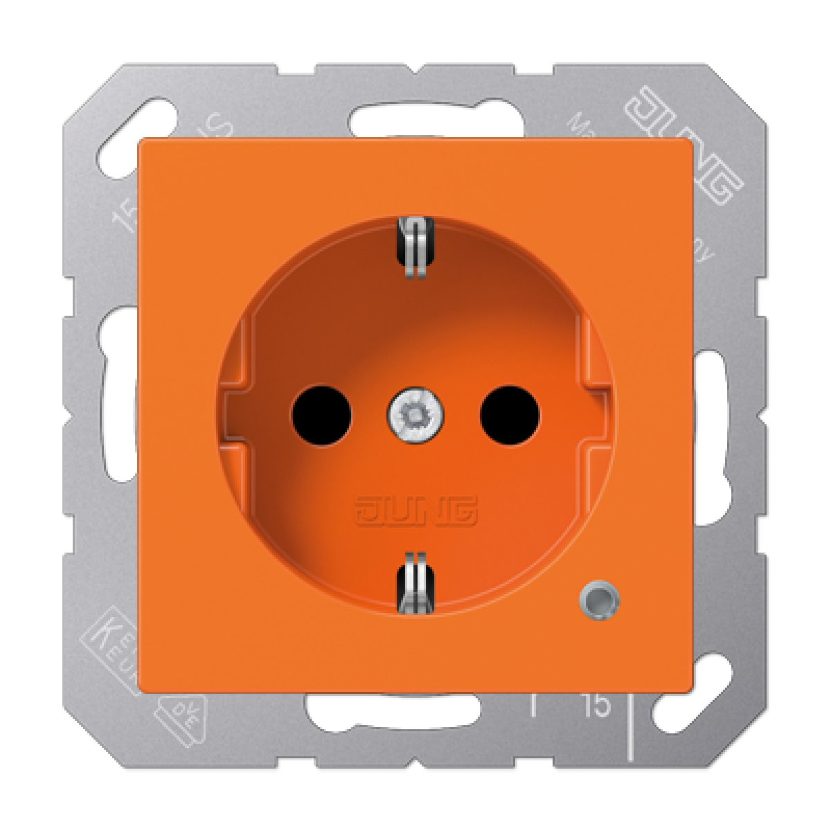 Enchufe c indicador A naranja