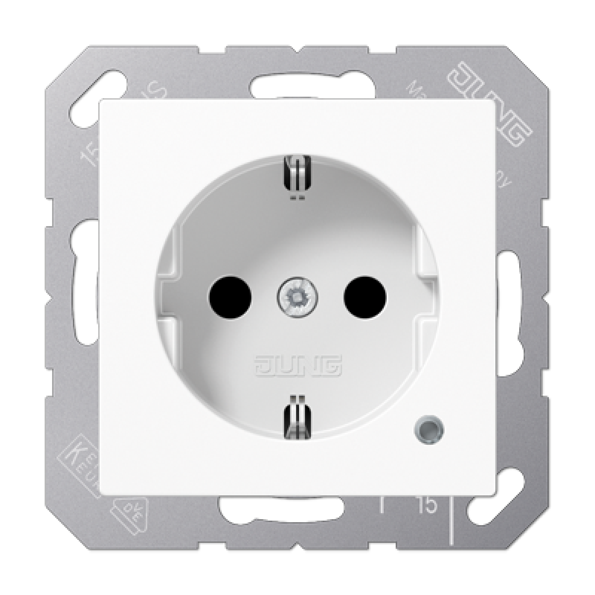 Enchufe c indicador A blanco alpino