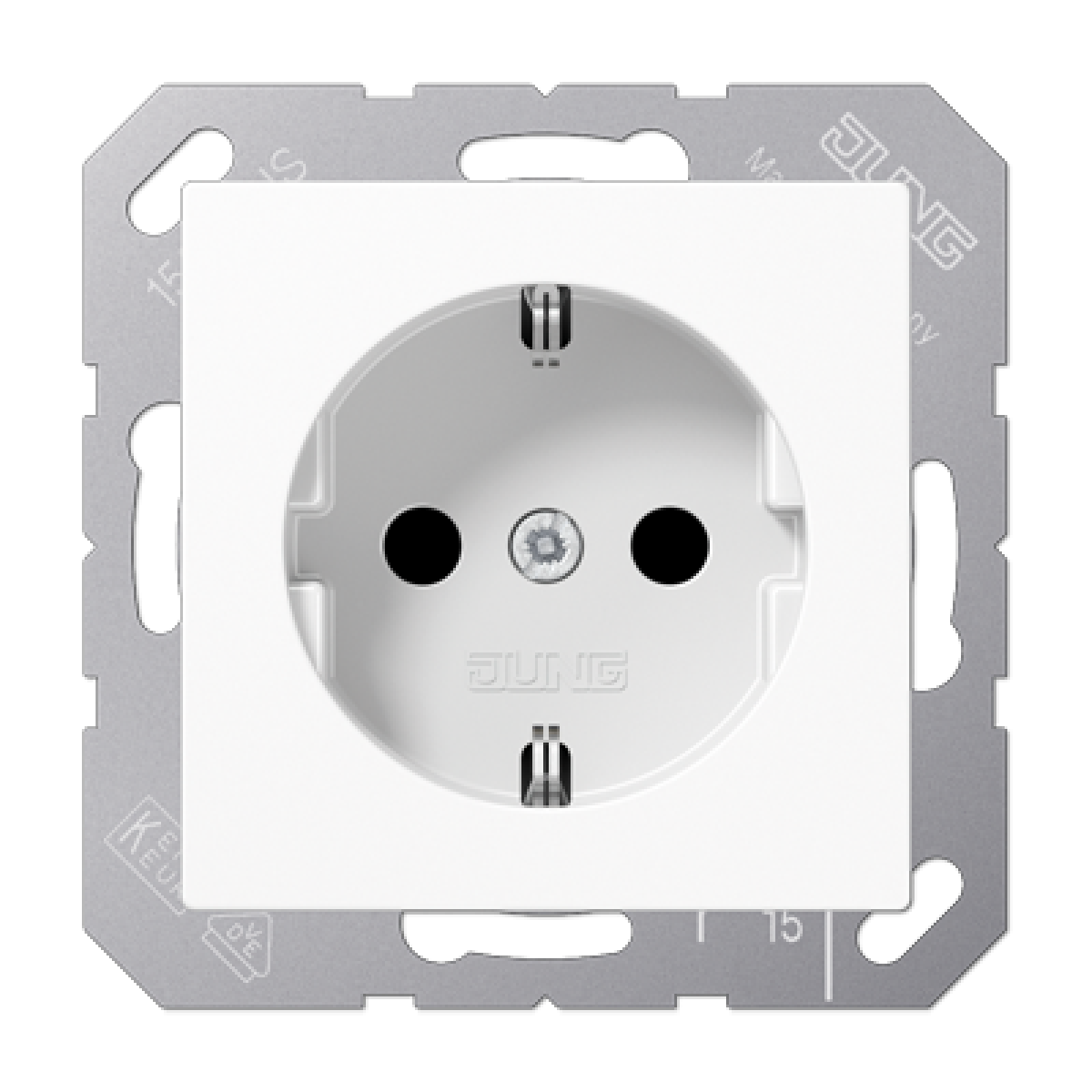 Enchufe SCHUKO prot. contacto A bl alpi