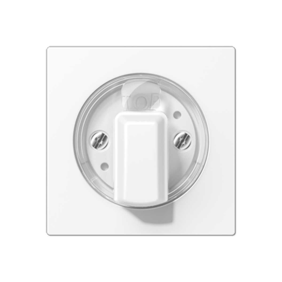 Placa interruptor giratorio A bl. Mate