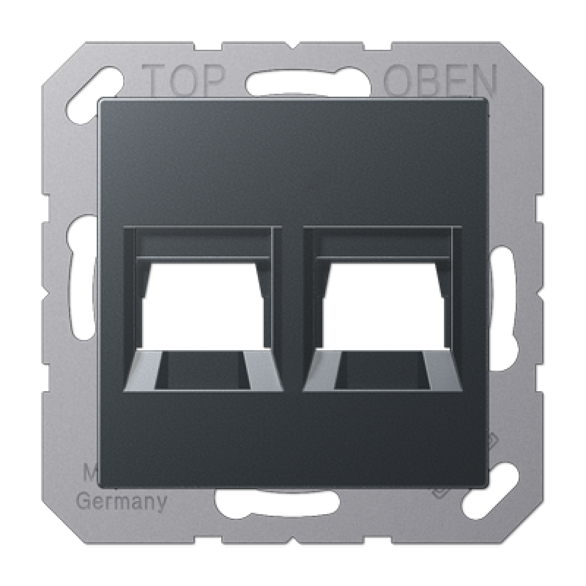 Placa Mod.Jack 2 tomas A antra.