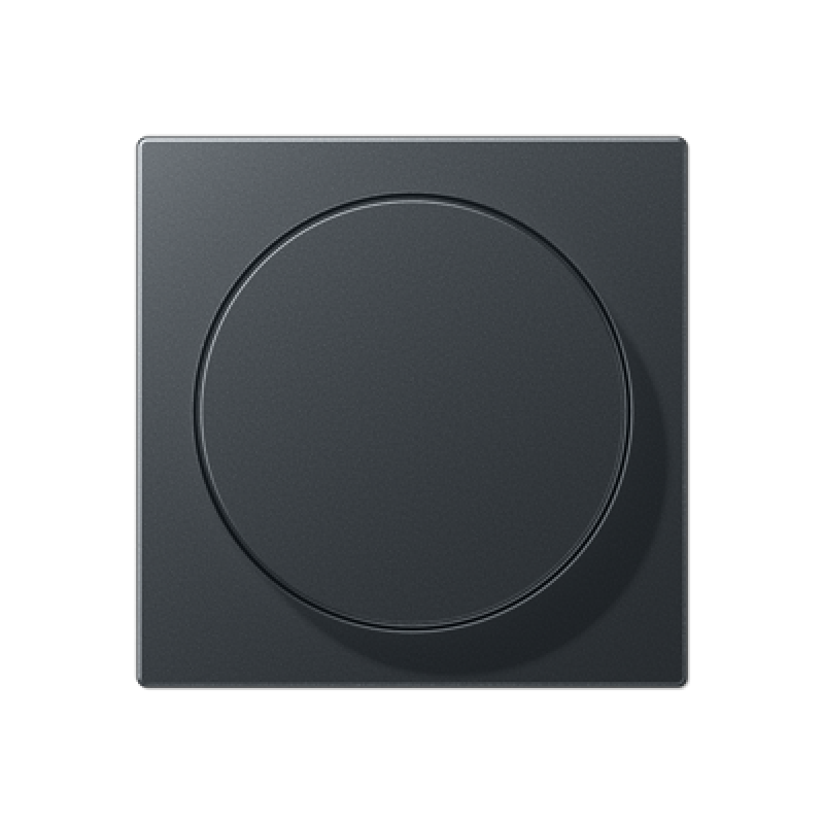 Placa botón giratorio. A antracita mate