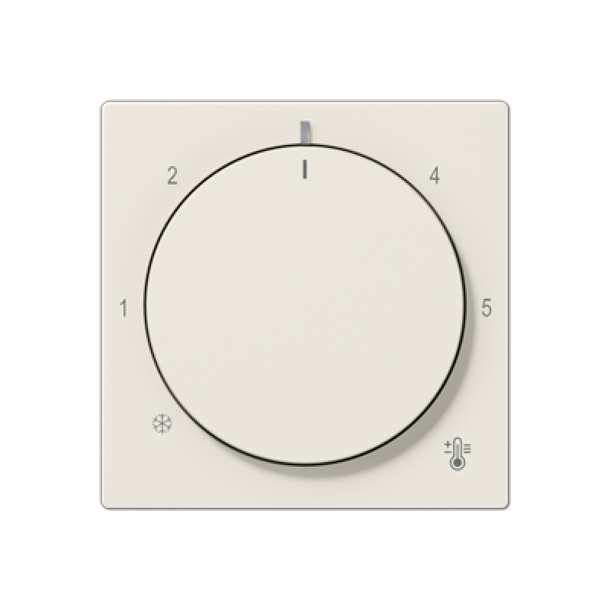 Placa termostato. A blanco marfil