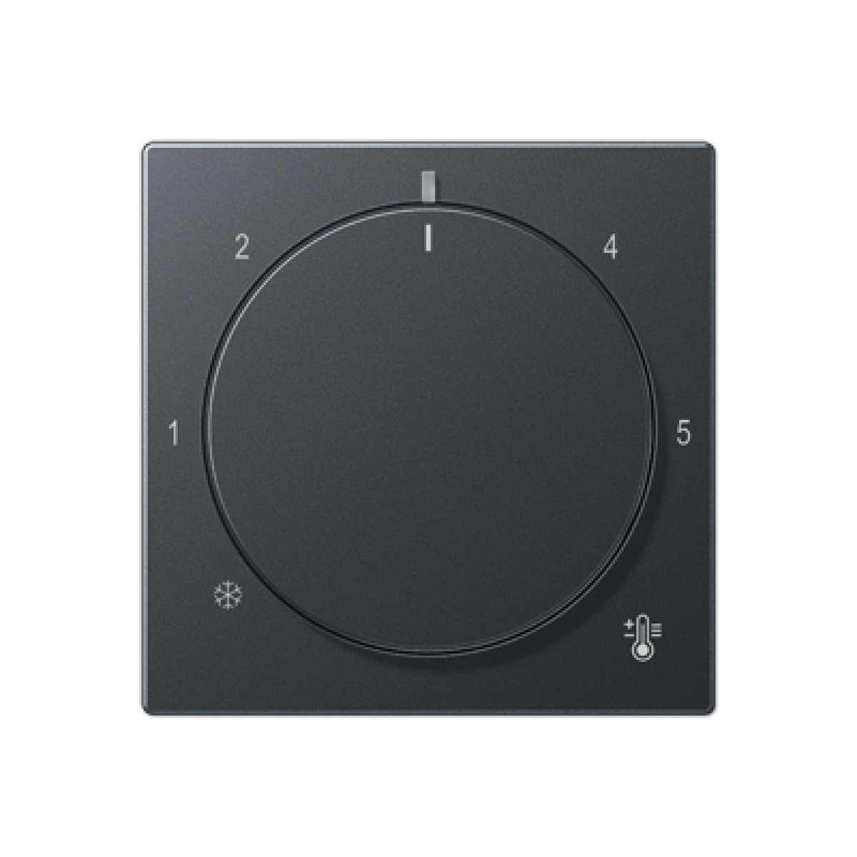 Placa termostato. A antracita mate