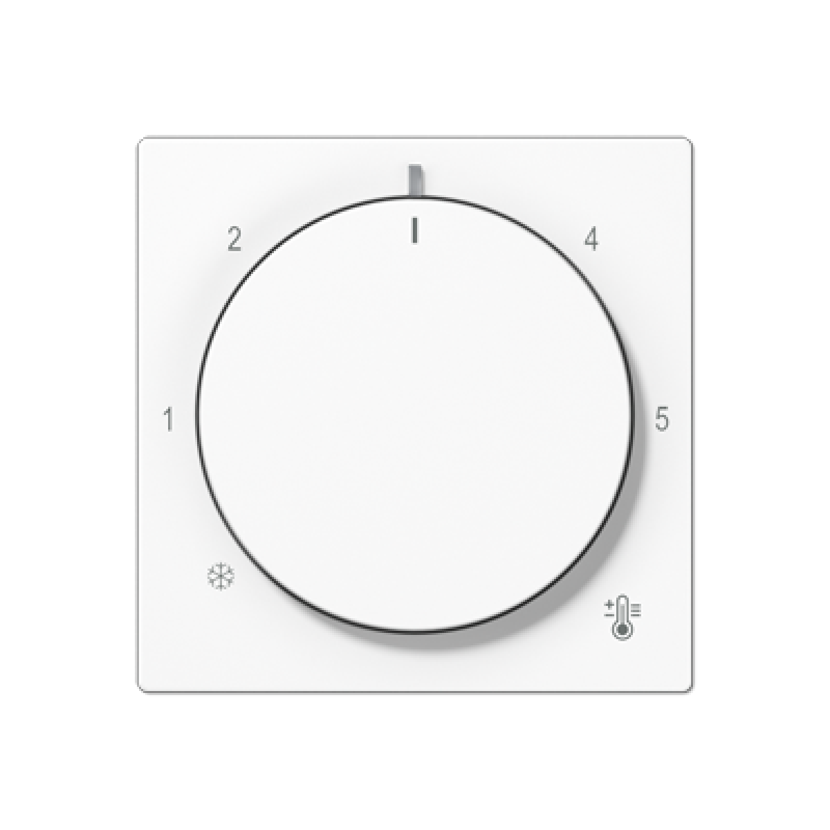 Placa termostato. A blanco alpino