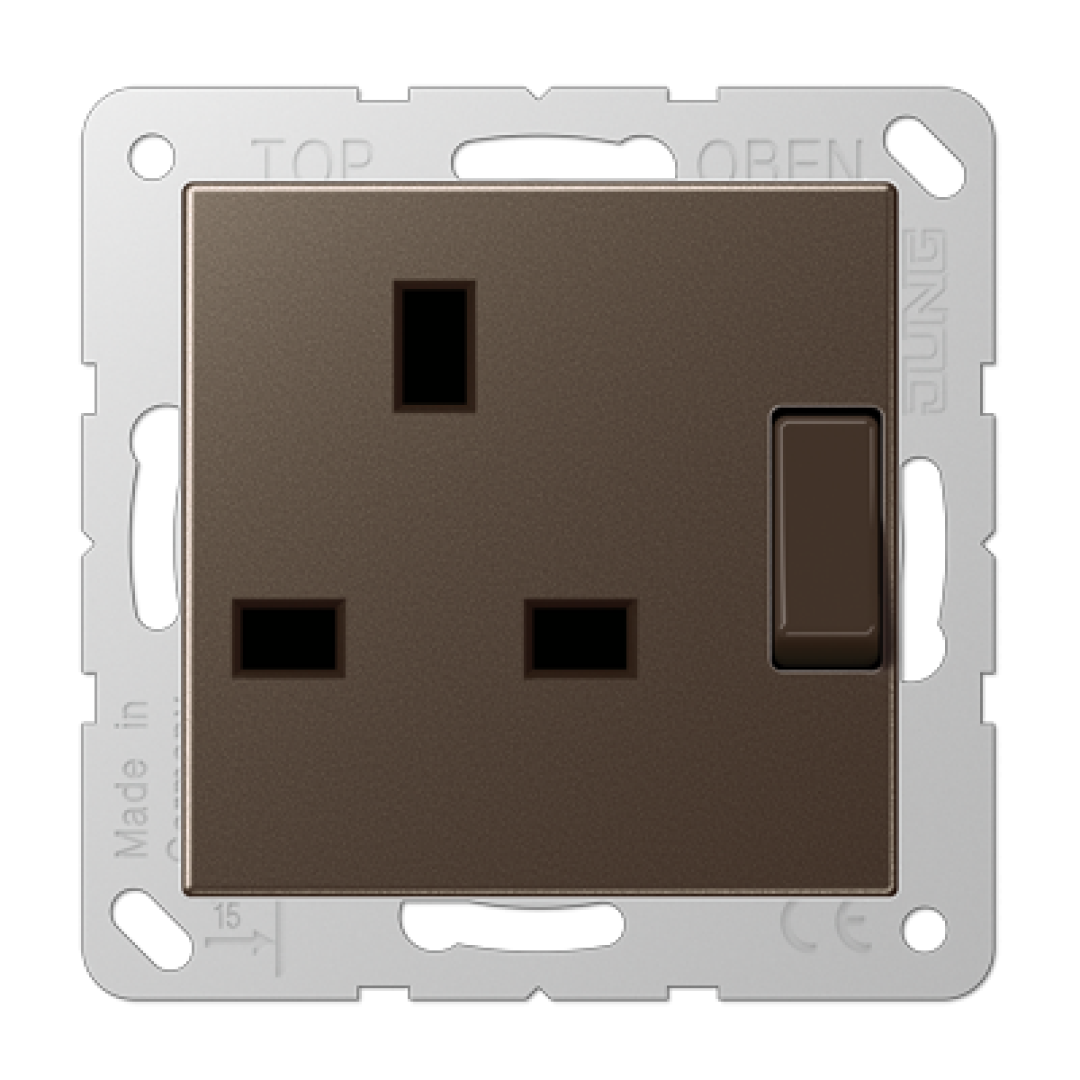 Enchufe British Stand. A mokka