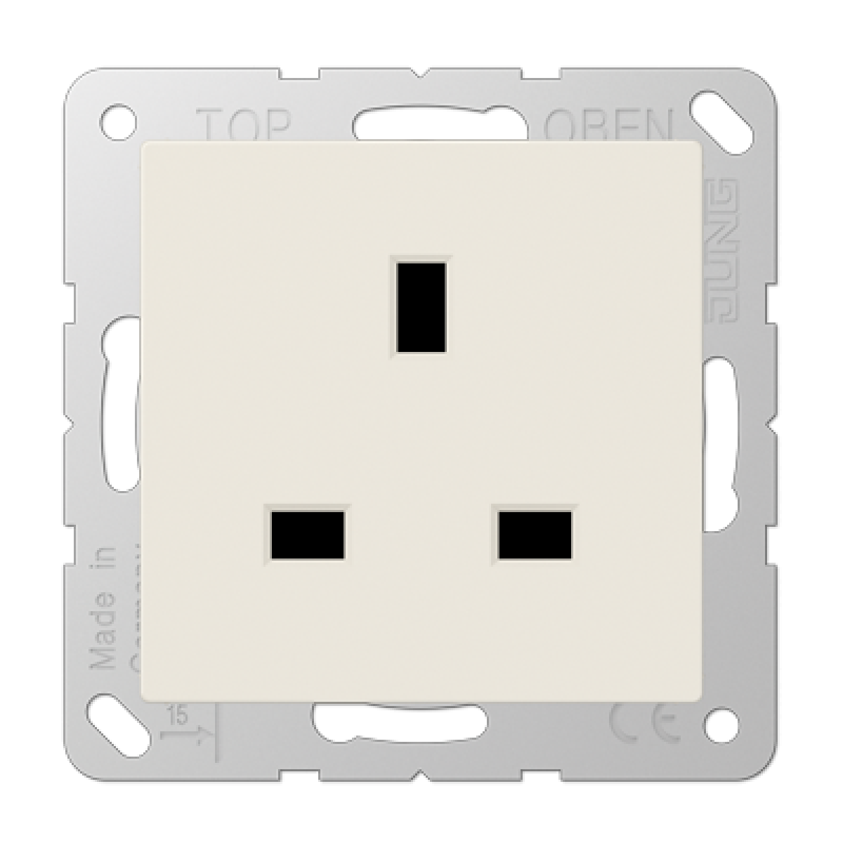 Enchufe British Standard. AS bl marfil