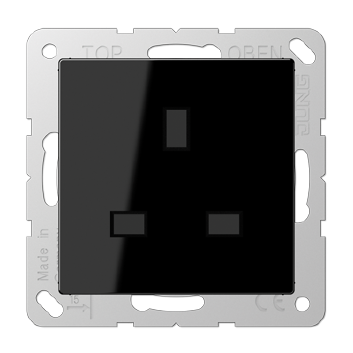 Enchufe British Standard A negro