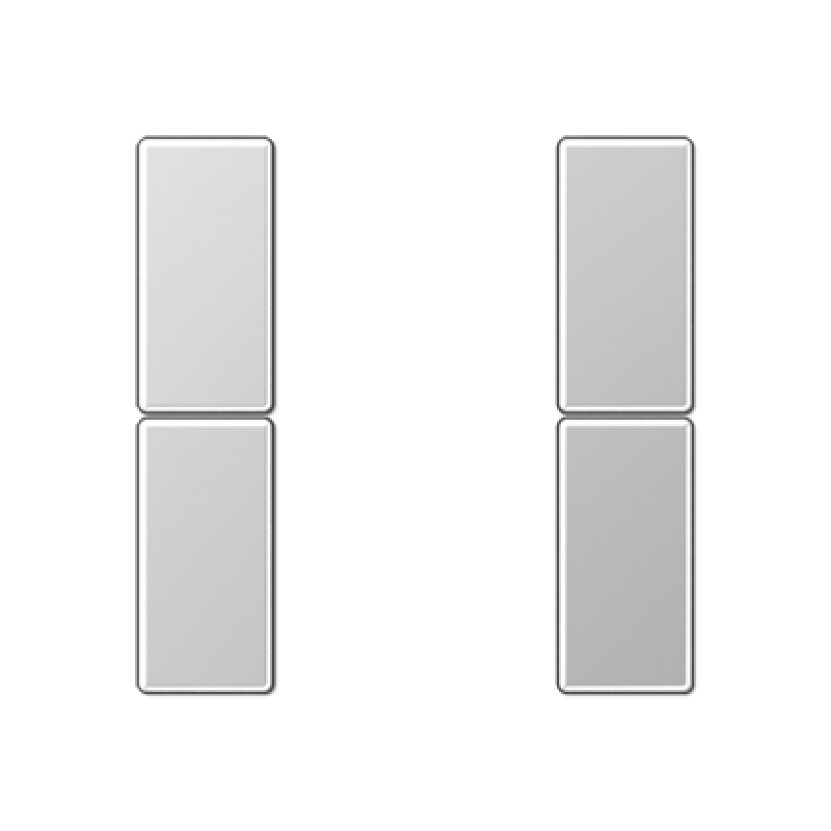 Kit teclas mód. F50 2 fases. A aluminio