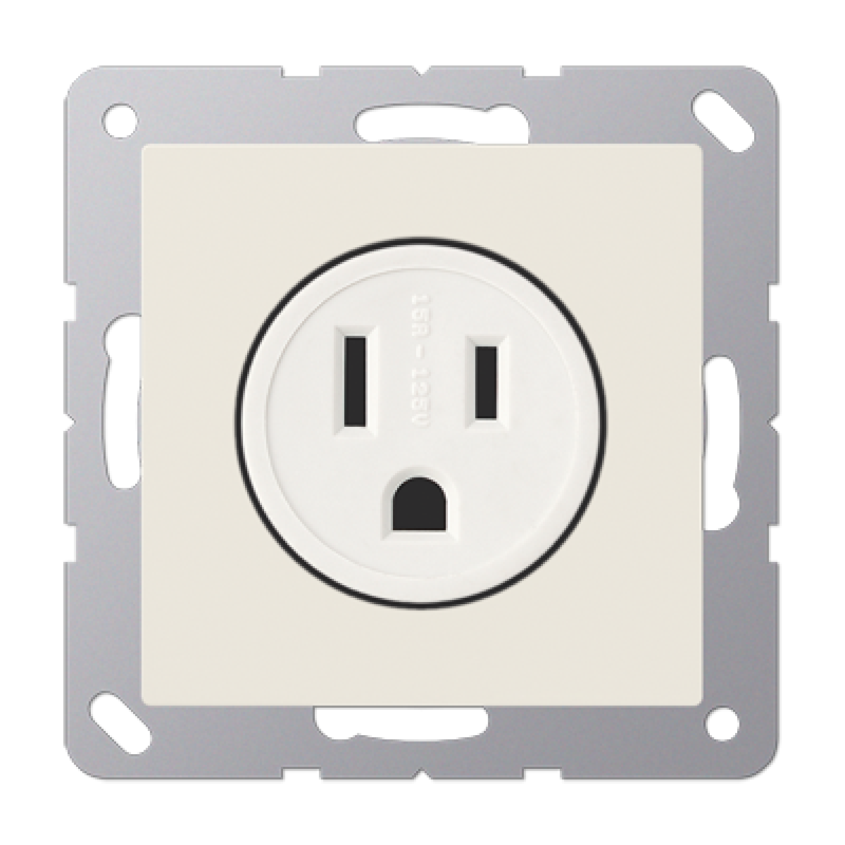 Conector NEMA de EE.UU. A blanco marfil