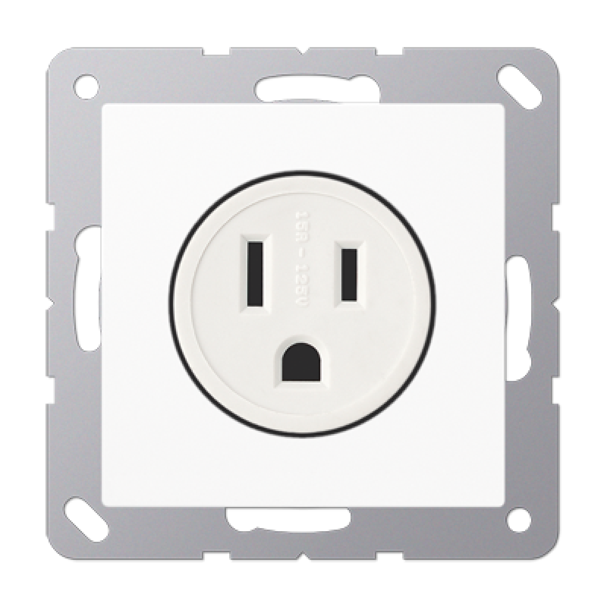 Conector NEMA de EE.UU. A blanco alpino