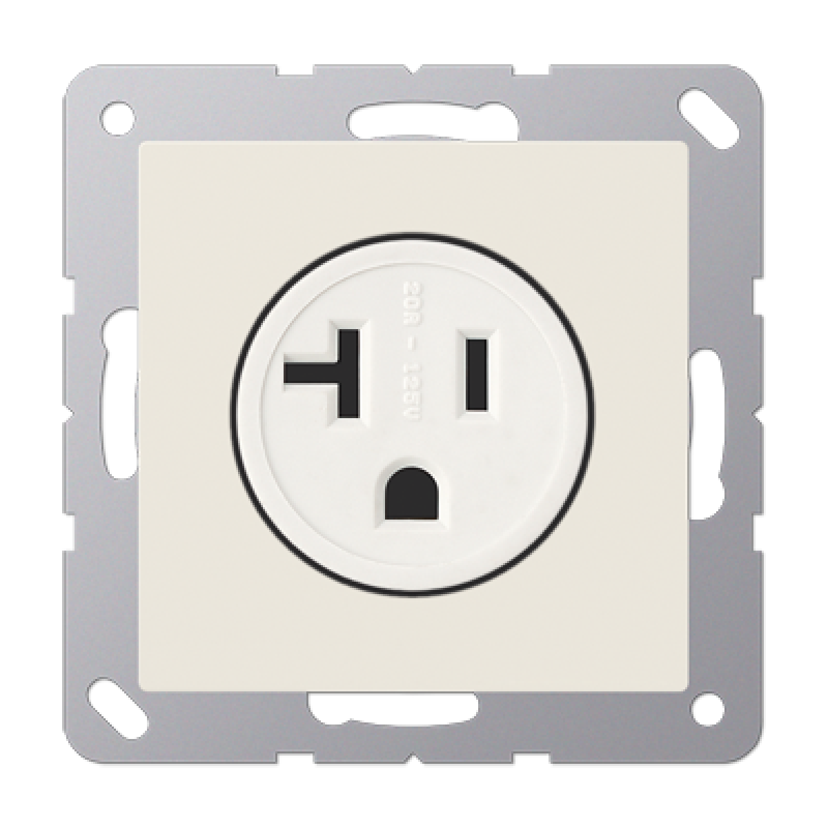 Conector NEMA de EE.UU. A blanco marfil