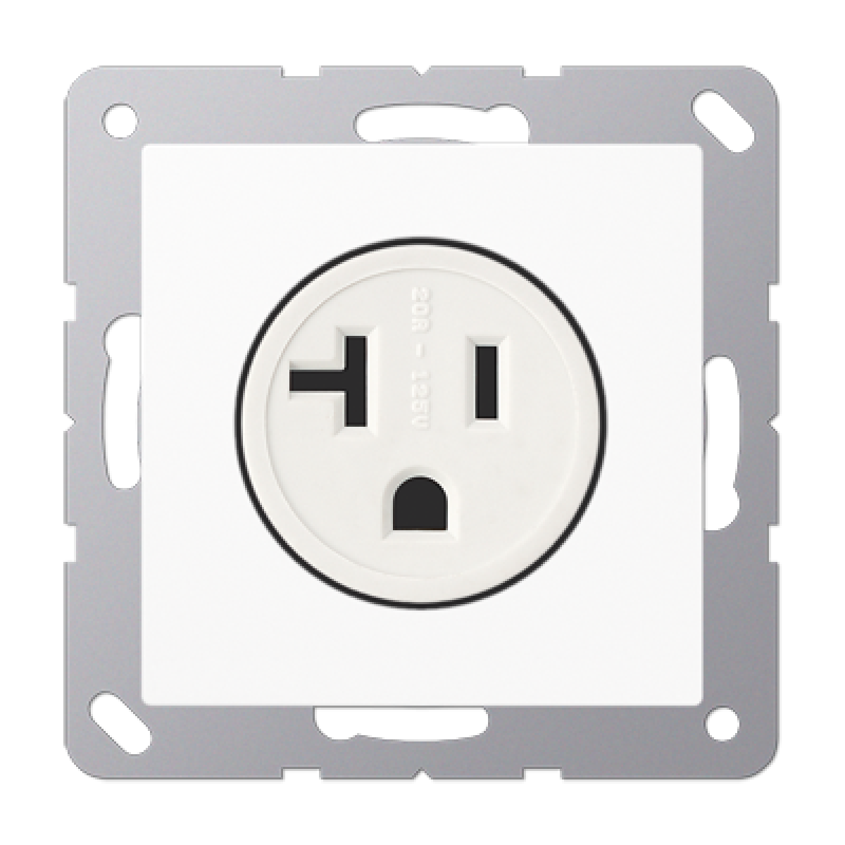 Conector NEMA de EE.UU. A blanco alpino