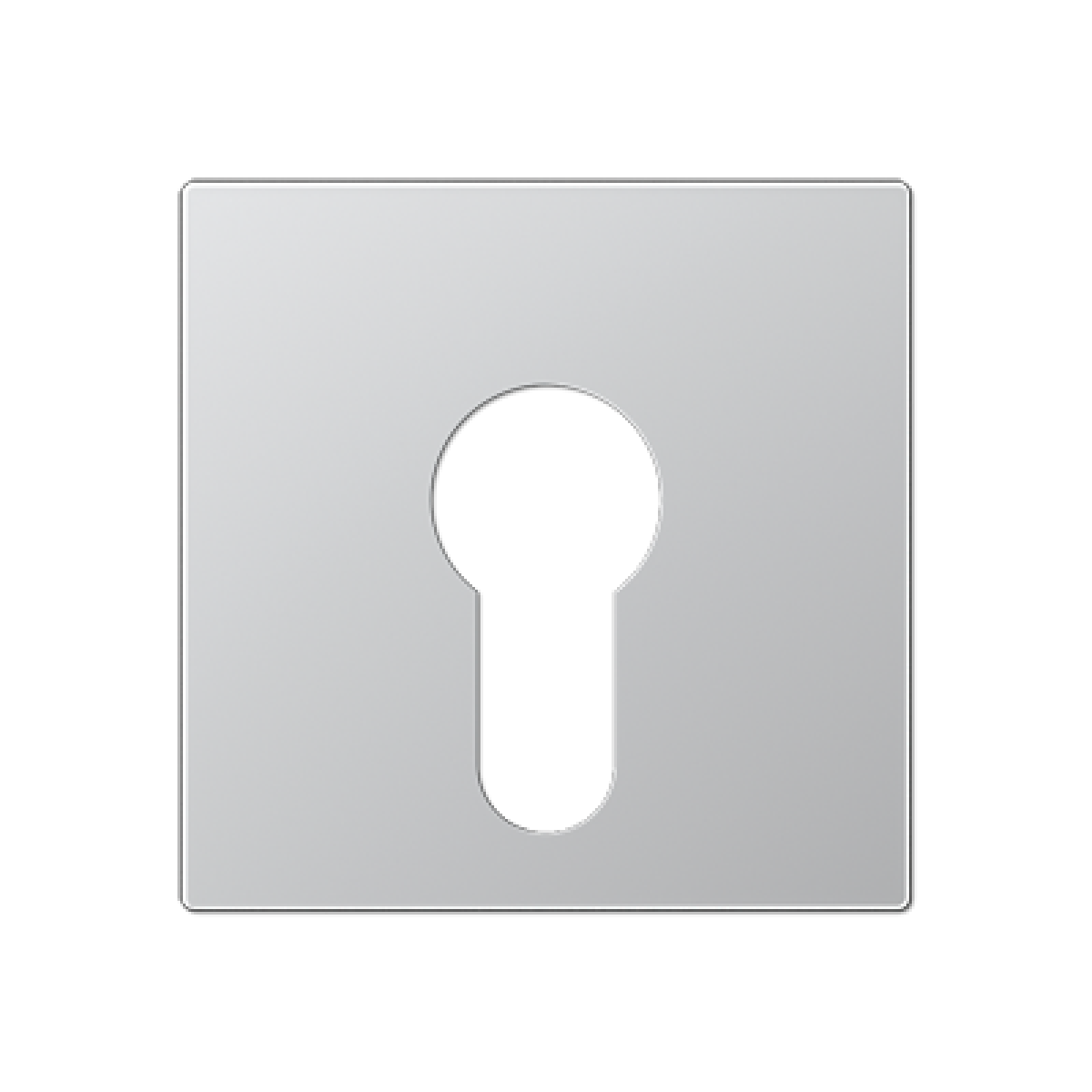 Placa interruptor llave A aluminio