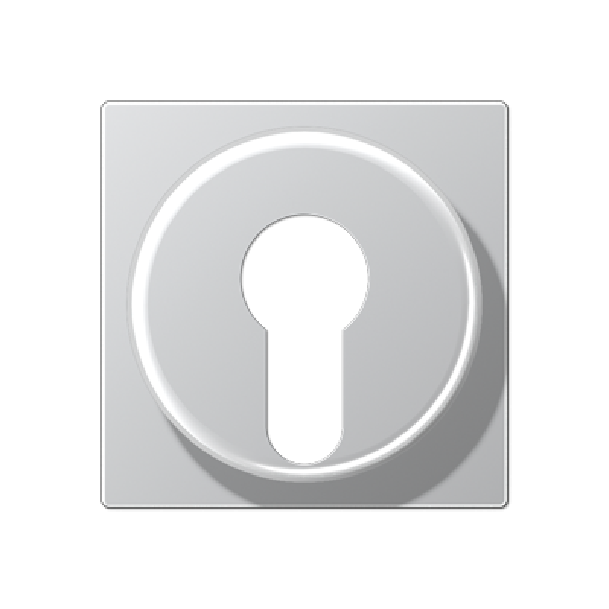 Placa interruptor llave A aluminio