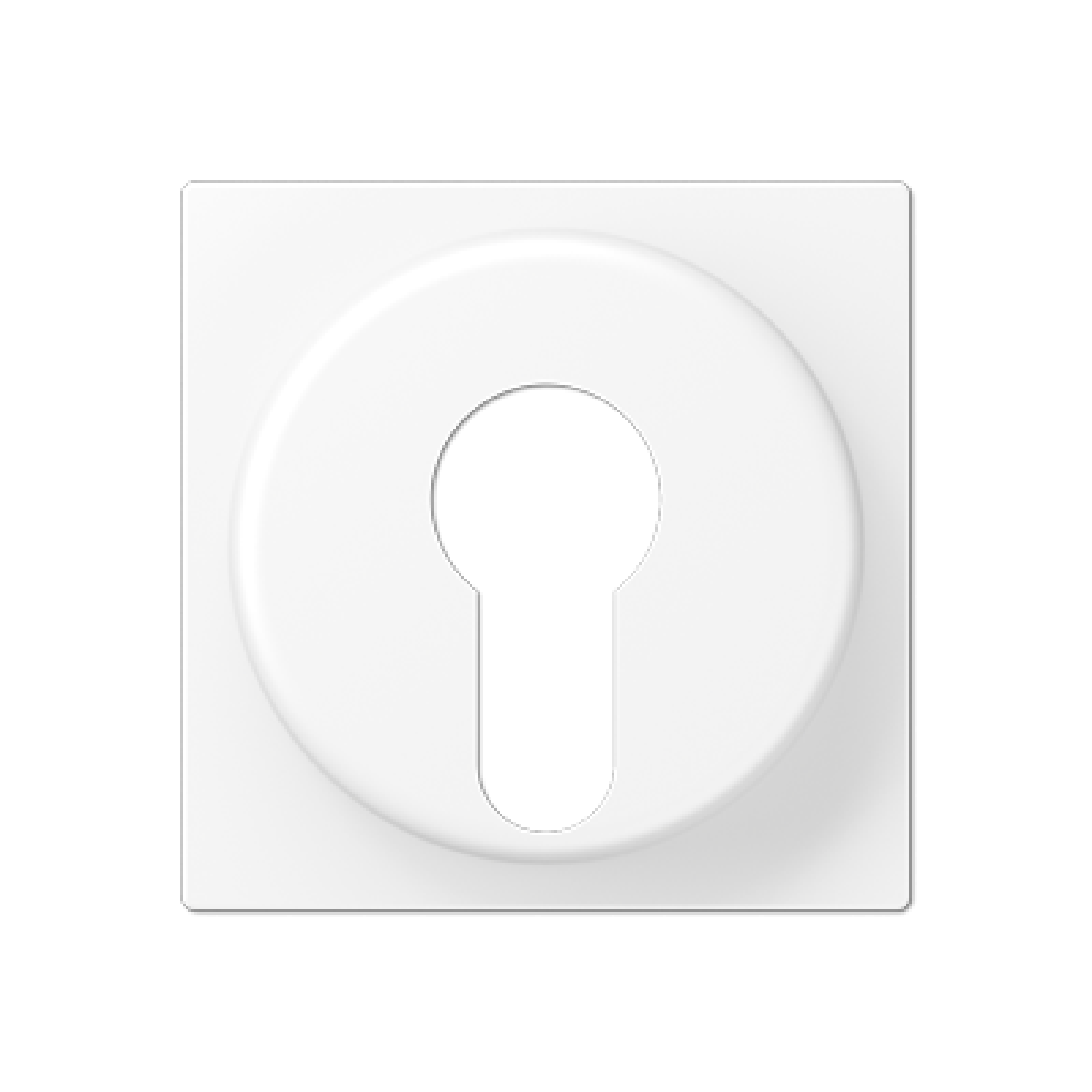 Placa interruptor llave A bl. mate