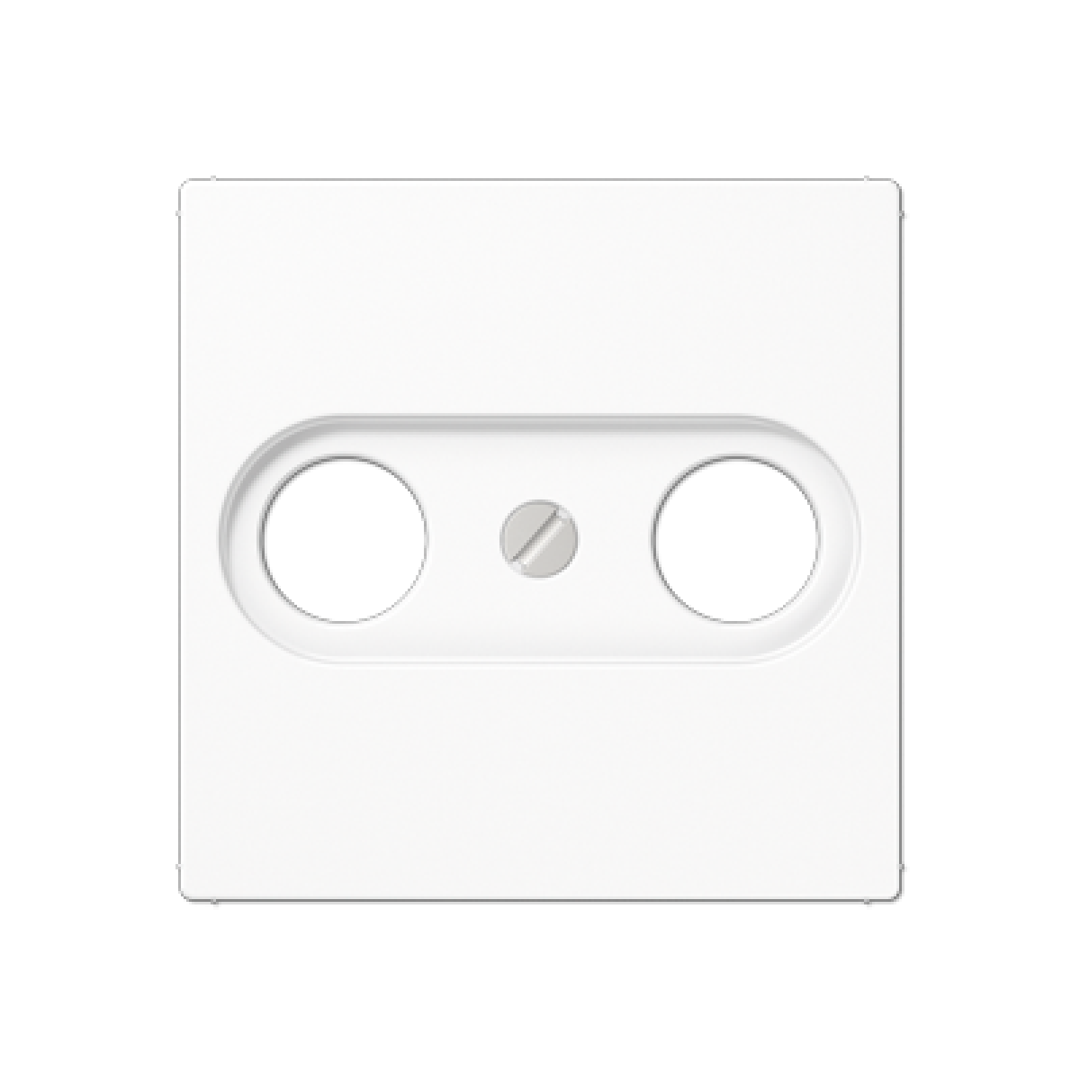 Placa toma TV. A blanco alpino