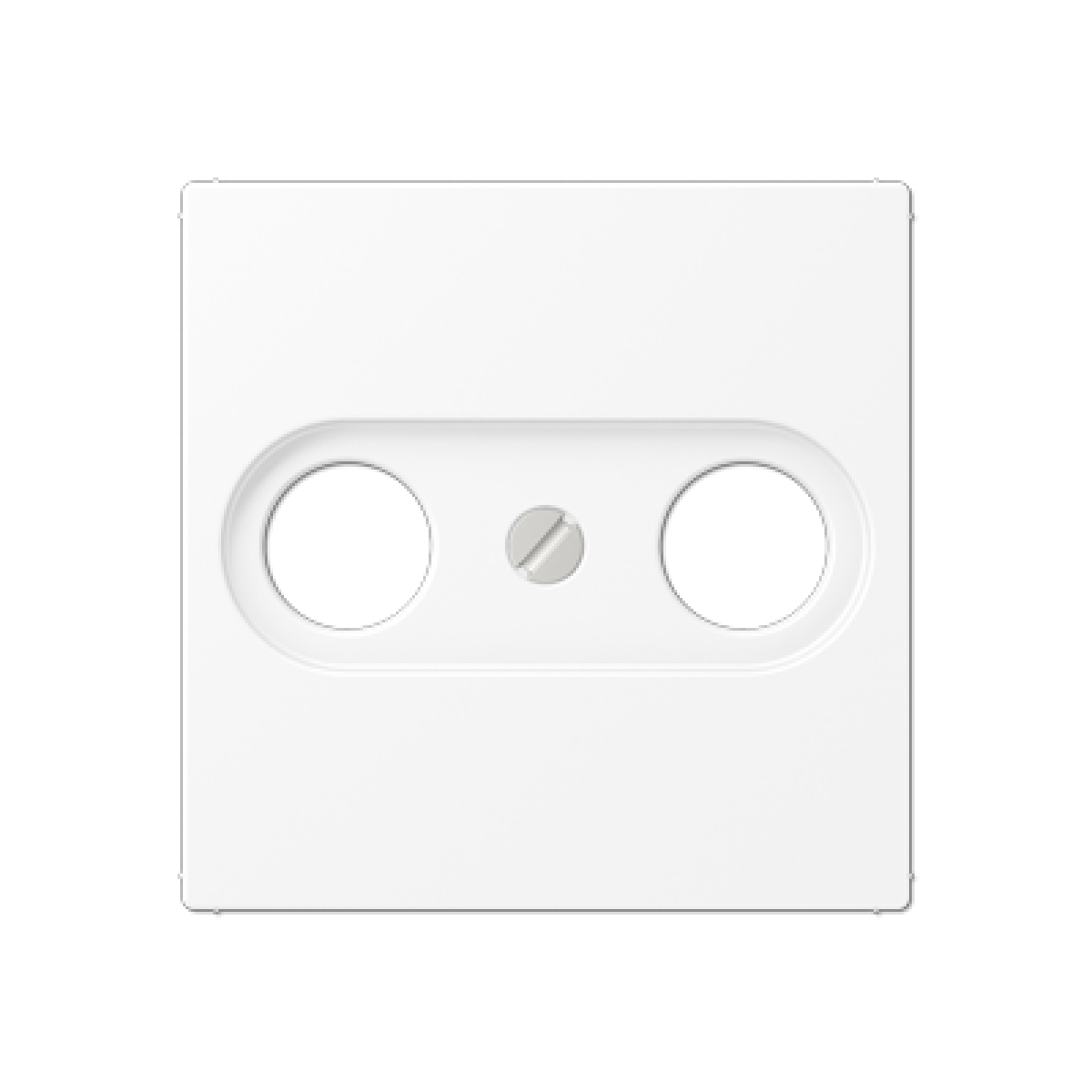 Placa toma TV. A blanco mate