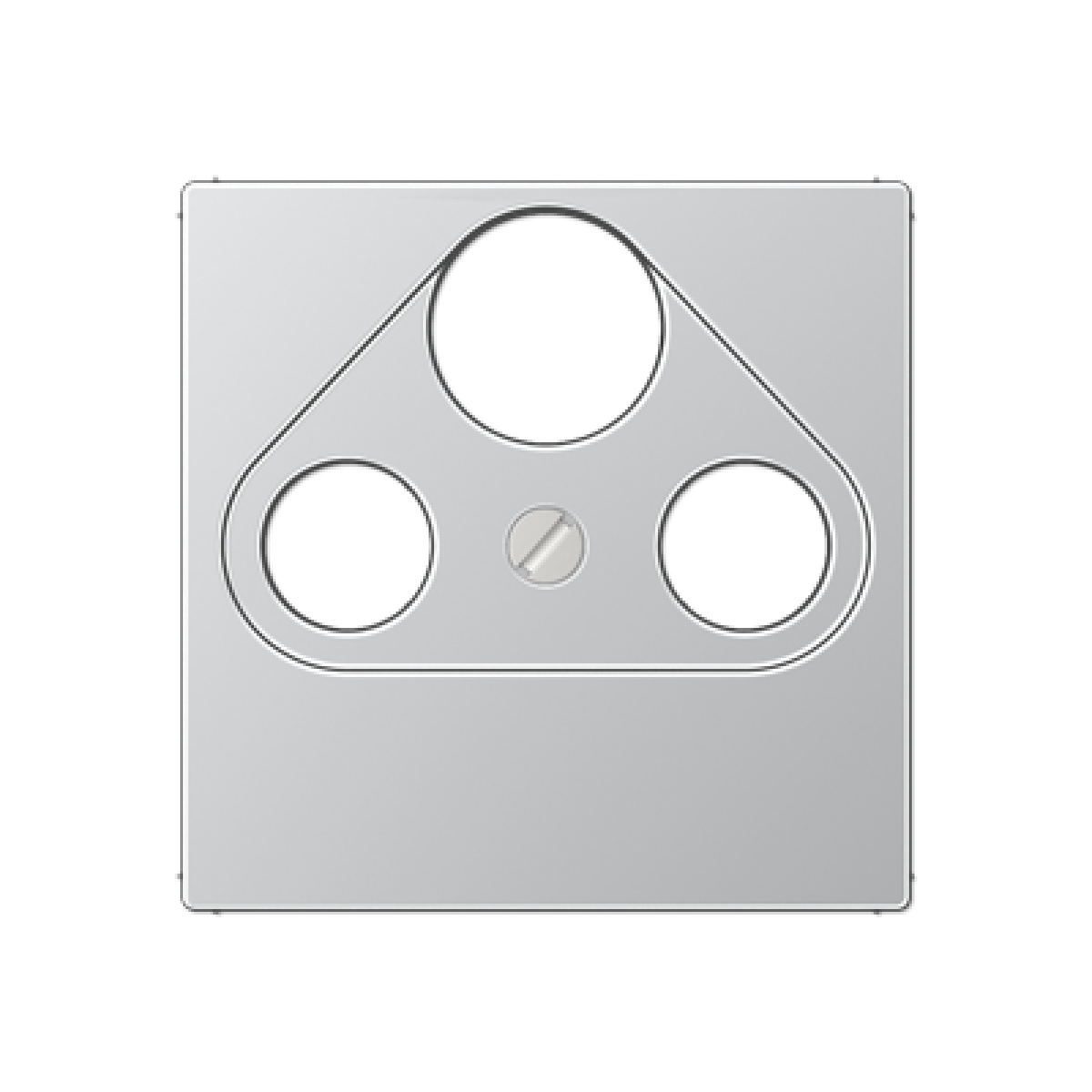 Placa toma SAT TV. A aluminio