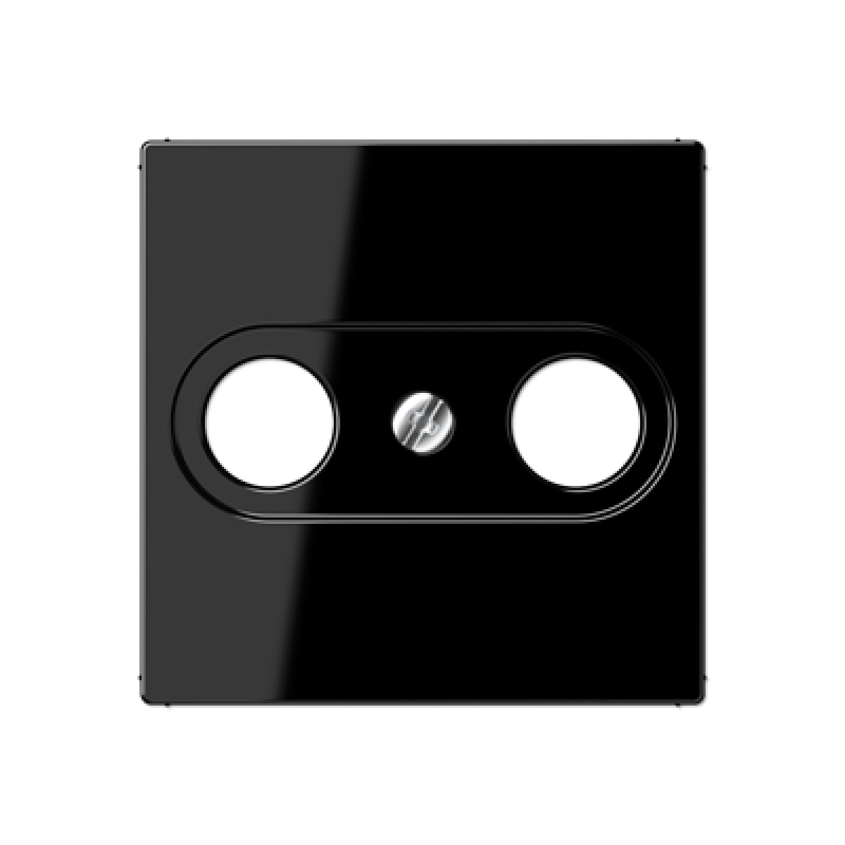 Placa toma TV. A negro