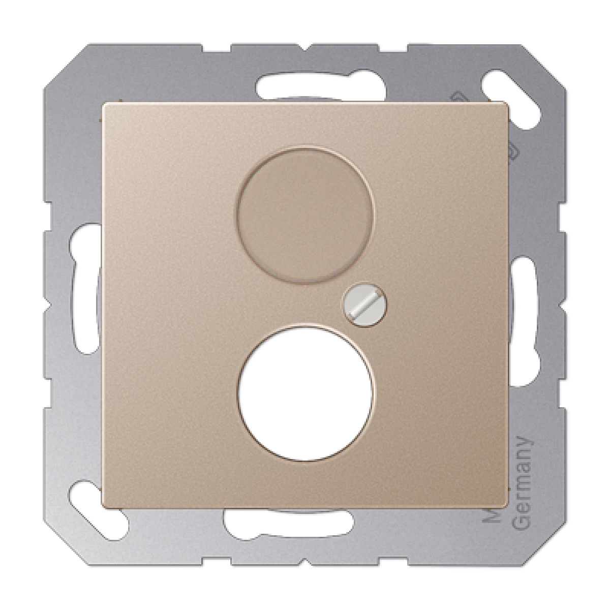 Placa 2 conectores circulares A cava